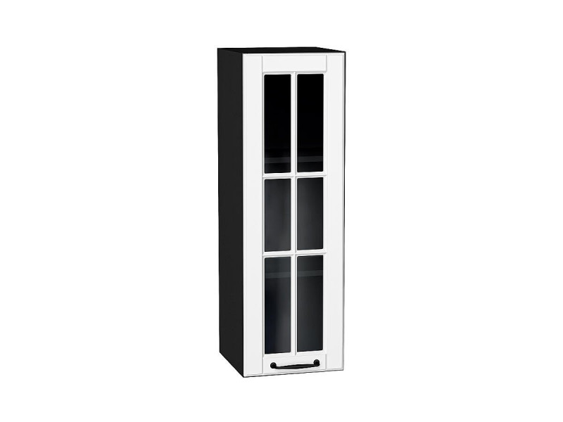 920*300* Шкаф верхний с 1-ой остекленной дверцей Дублин Special White