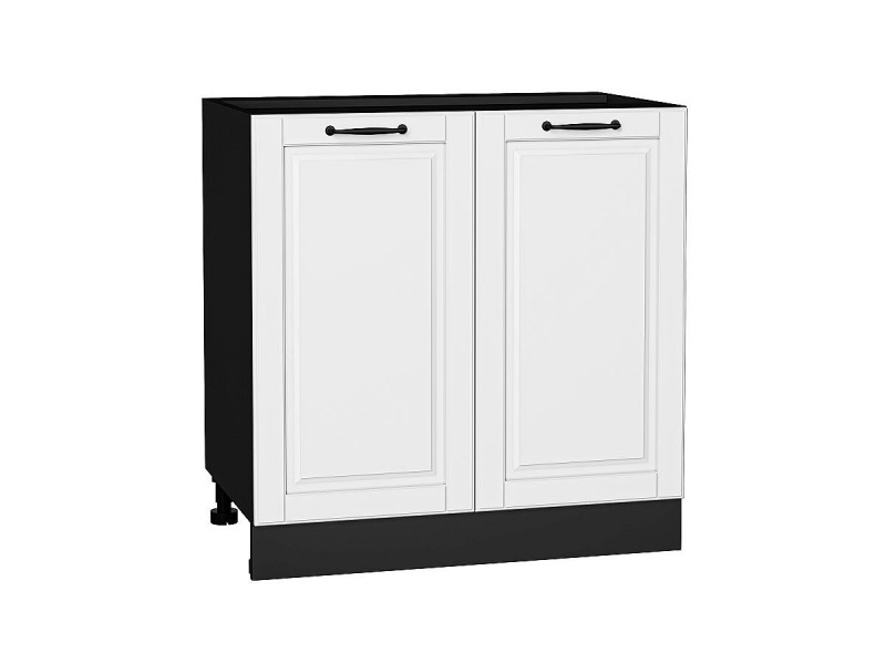 816*800* Шкаф нижний с 2-мя дверцами Дублин Special White