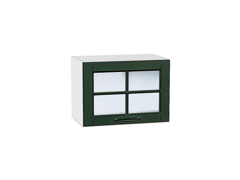 358*500* Шкаф верхний горизонтальный остекленный Дублин Special Green
