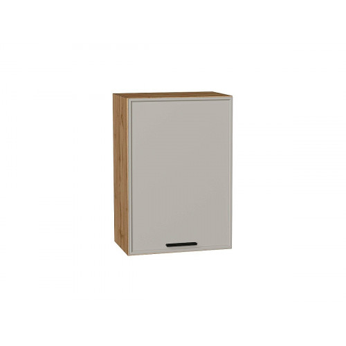 716*500* Шкаф верхний с 1-ой дверцей Фрейм Grey Silk / Дуб Вотан 716*500* Шкаф верхний с 1-ой дверцей Фрейм Grey Silk / Дуб Вотан