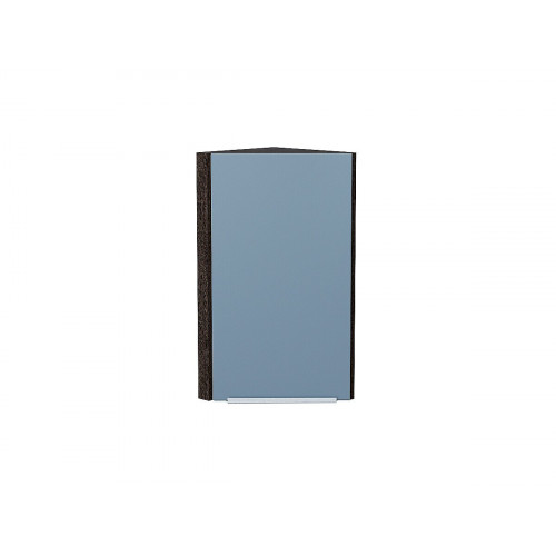 716*300*306 Шкаф верхний торцевой Фьюжн Silky Blue Graphite