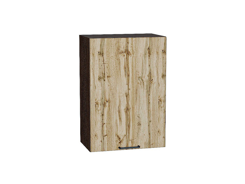 716*500* Шкаф верхний с 1-ой дверцей Флэт Wotan Oak 2S Graphite