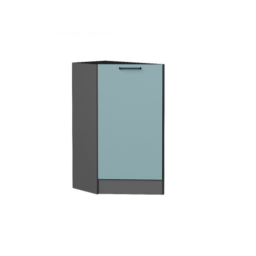 816*296*552 Шкаф нижний торцевой Флэт Grey-green In 2S Graphite