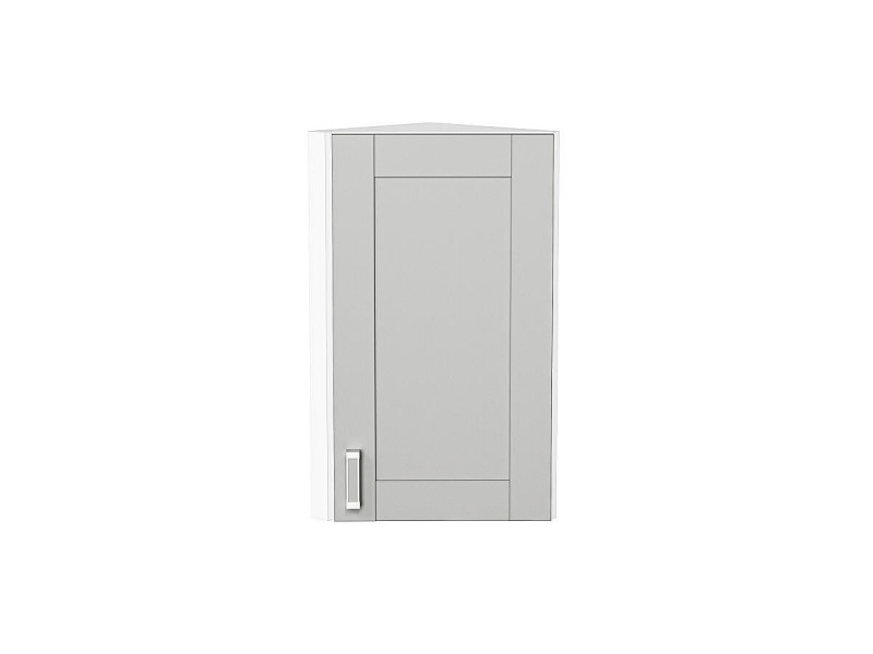 Кухня 716*300*306Шкаф верхний торцевой Лофт Grey Silk/Белый