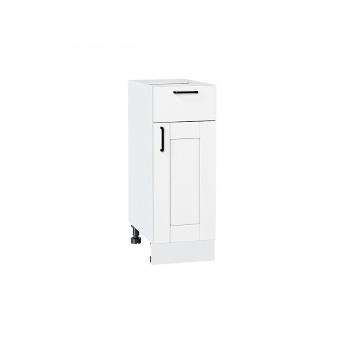 816*300*Шкаф нижний с 1-ой дверцей и ящиком Лофт Super White/Белый 816*300*Шкаф нижний с 1-ой дверцей и ящиком Лофт Super White/Белый