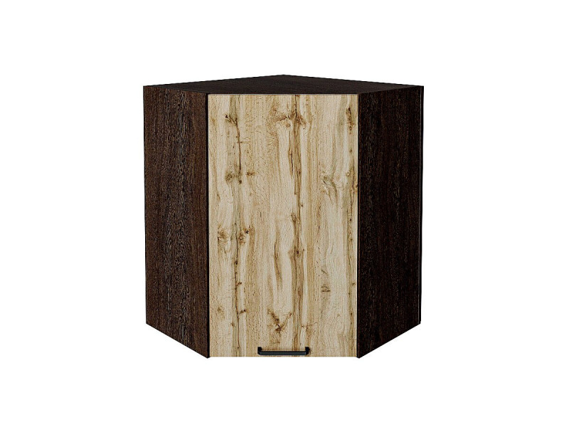 716*600*600 Шкаф верхний угловой Флэт Wotan Oak 2S Graphite