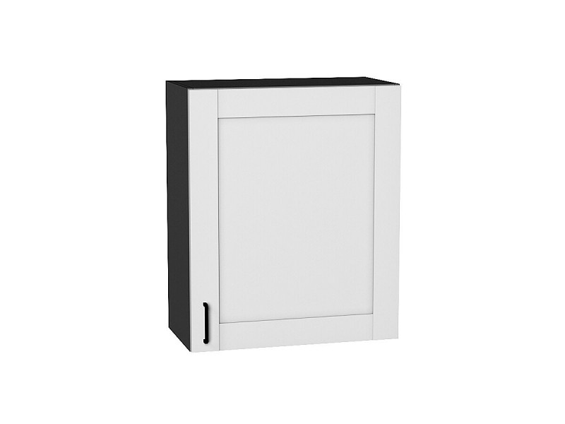 Кухня 716*600*Шкаф верхний с 1-ой дверцей Лофт Super White/Graphite