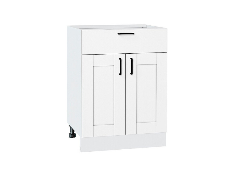 Кухня 816*600*Шкаф нижний с 2-мя дверцами и ящиком Лофт Super White/Белый