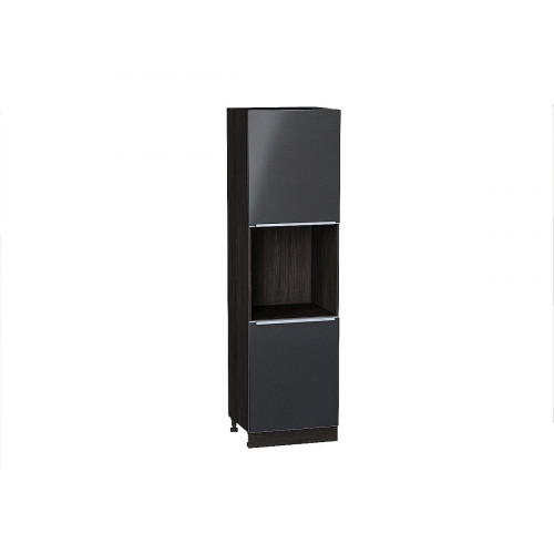2132*600* Шкаф пенал с 2-мя дверцами под технику Фьюжн Anthracite Graphite