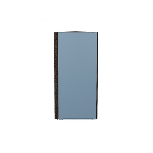 920*300*306 Шкаф верхний торцевой Фьюжн Silky Blue Graphite