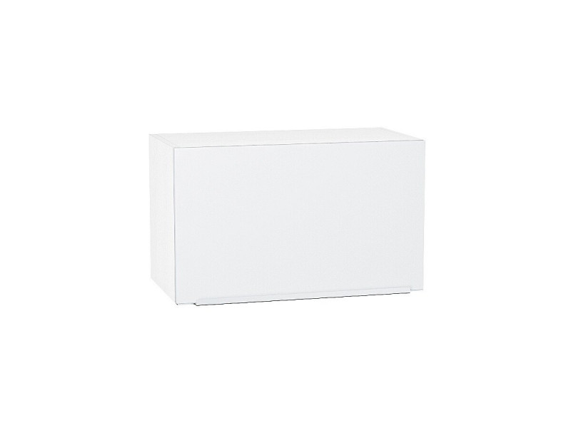 358*600* Шкаф верхний горизонтальный Фьюжн Silky White Белый