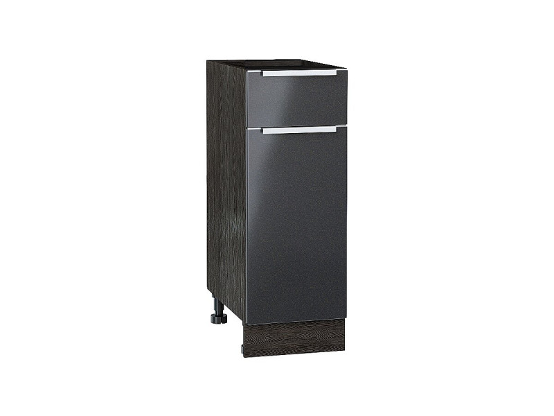 816*300* Шкаф нижний с 1-ой дверцей и ящиком Фьюжн Anthracite Graphite