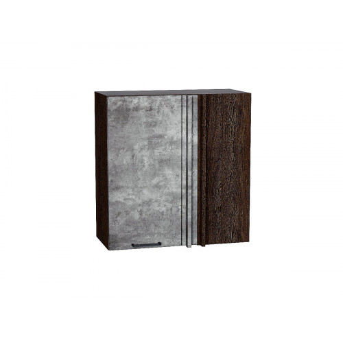 716*690* Шкаф верхний прямой угловой Флэт Temple Stone 2S Graphite