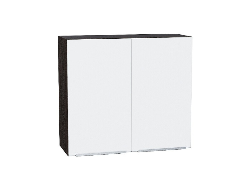 716*800* Шкаф верхний с 2-мя дверцами Фьюжн Silky White Graphite