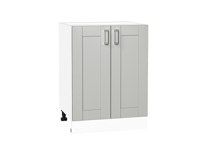 Кухня 816*600*Шкаф нижний с 2-мя дверцами Лофт Grey Silk/Белый