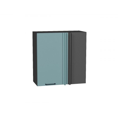 716*700* Шкаф верхний прямой угловой Флэт Grey-green In 2S Graphite