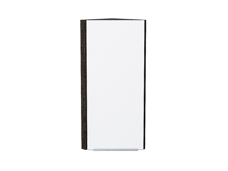920*300*306 Шкаф верхний торцевой Фьюжн Silky White Graphite