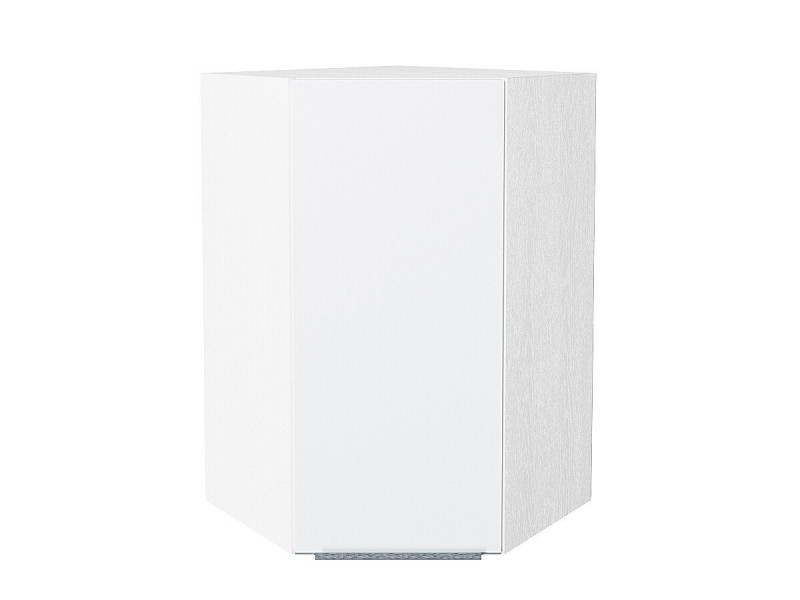 920*600*600 Шкаф верхний угловой Фьюжн Silky White Белый