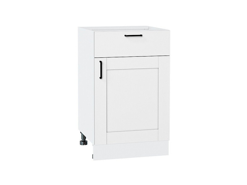Кухня 816*500*Шкаф нижний с 1-ой дверцей и ящиком Лофт Super White/Белый
