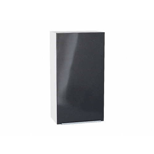 920*500* Шкаф верхний с 1-ой дверцей Фьюжн Anthracite Белый