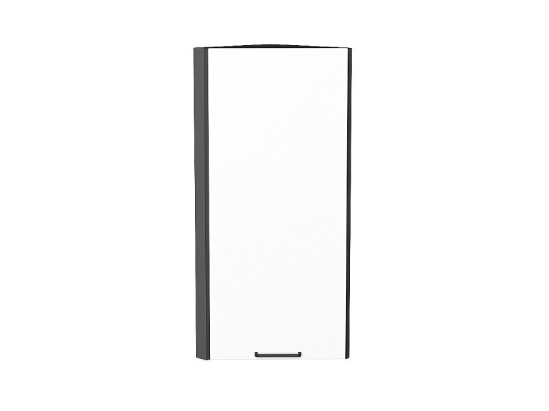 920*300*306 Шкаф верхний торцевой Флэт White In 2S Graphite