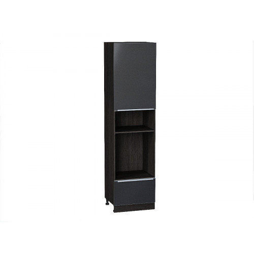 2336*600* Шкаф пенал с 1-ой дверцей и ящиком под технику Фьюжн Anthracite Graphite