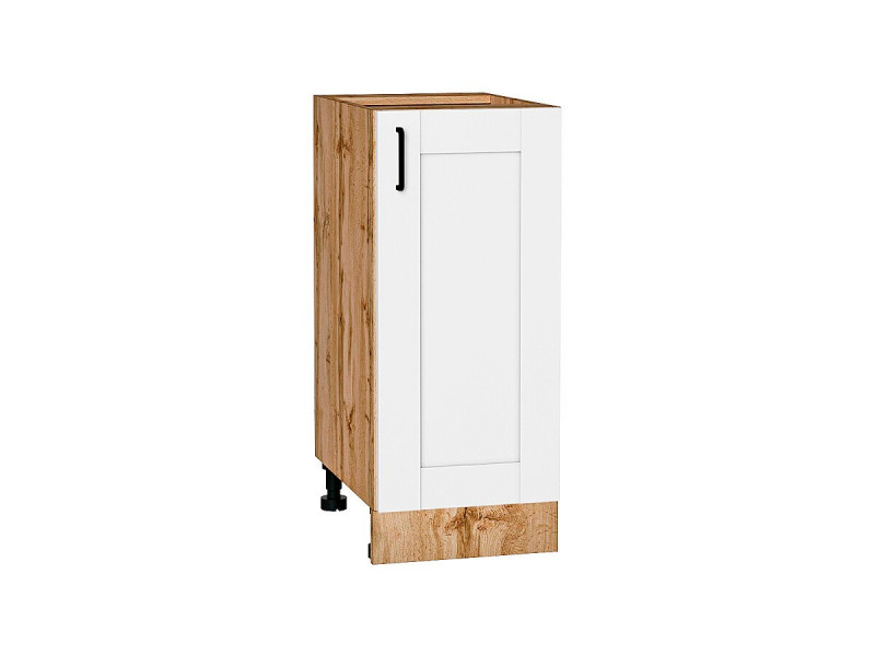 Кухня 816*350*Шкаф нижний с 1-ой дверцей Лофт Super White/Дуб Вотан
