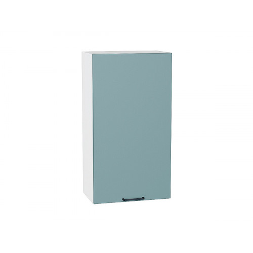 920*500* Шкаф верхний с 1-ой дверцей Флэт Grey-green In 2S Белый