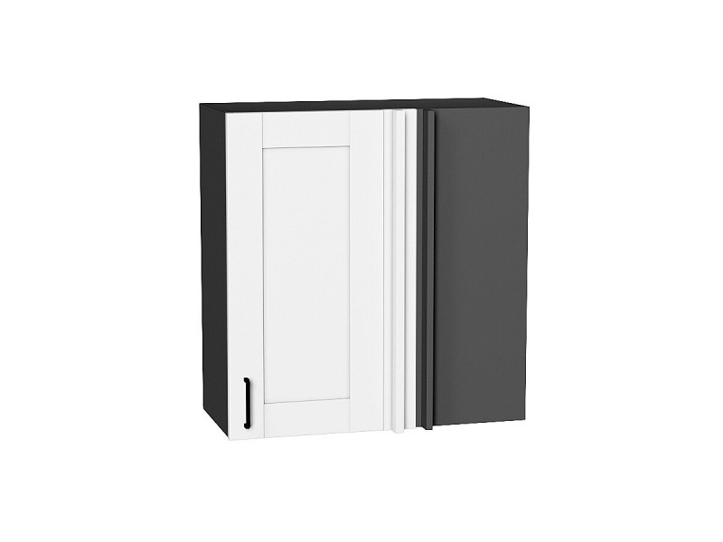 Кухня 716*700*Шкаф верхний прямой угловой Лофт Super White/Graphite