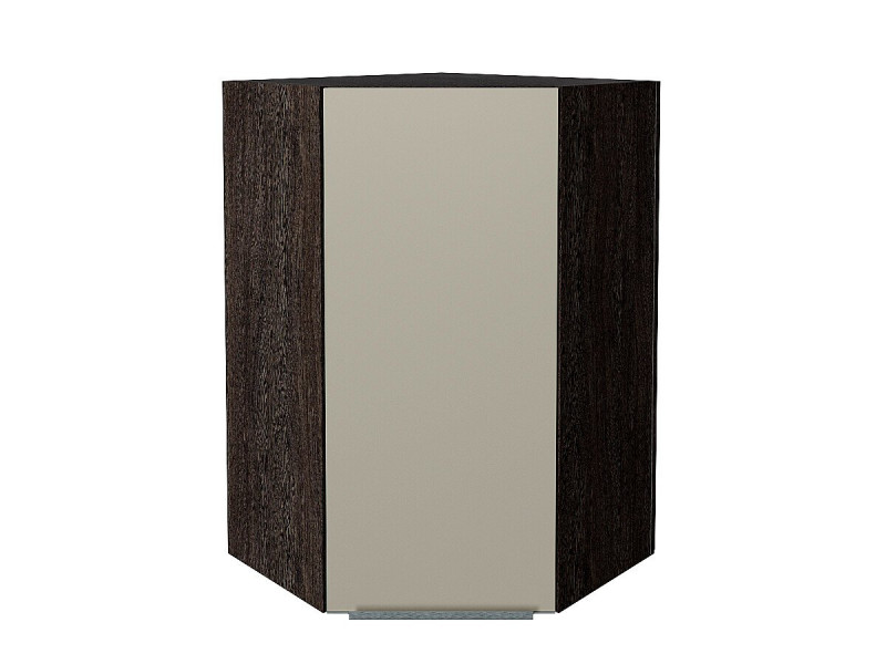 920*600*600 Шкаф верхний угловой Фьюжн Silky Grey Graphite