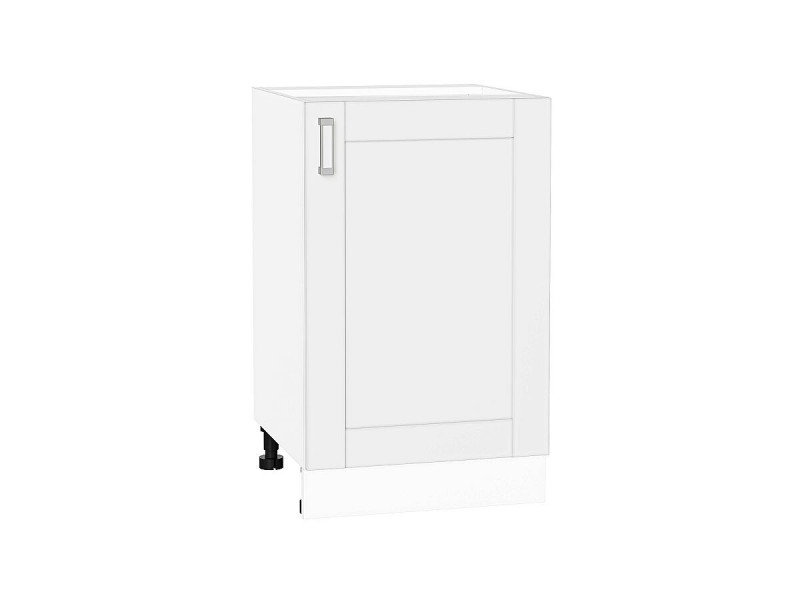 Кухня 816*500*Шкаф нижний с 1-ой дверцей Лофт White Silk/Белый