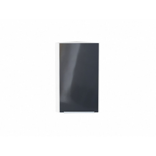716*300*306 Шкаф верхний торцевой Фьюжн Anthracite Белый