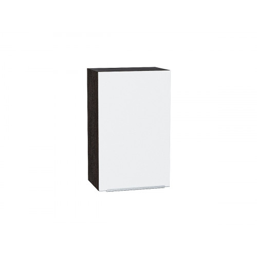 716*450* Шкаф верхний с 1-ой дверцей Фьюжн Silky White Graphite